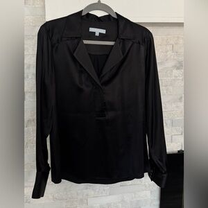 ANTONIO MELANI Black Satin Blouse